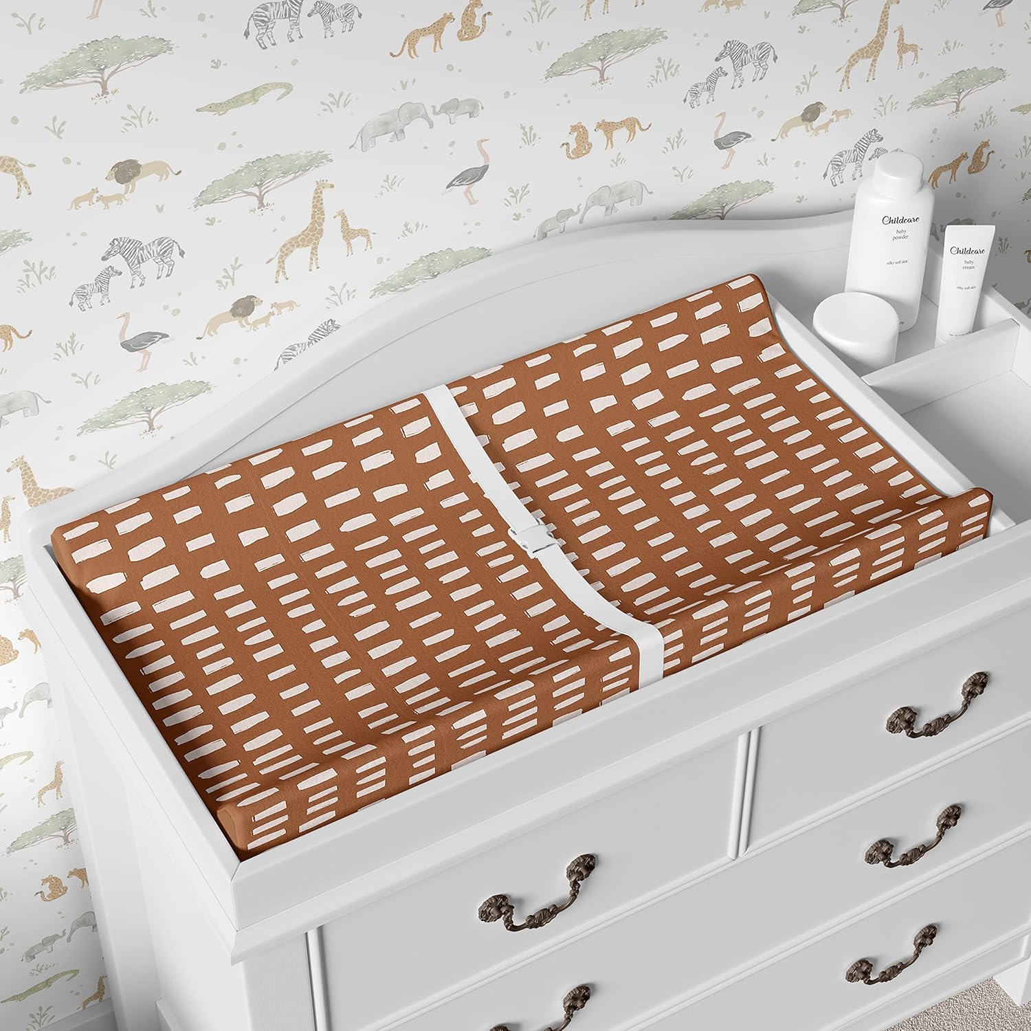 Sorrel Fern Baby Changing Pad Cover 2-Pack Safari Adventure