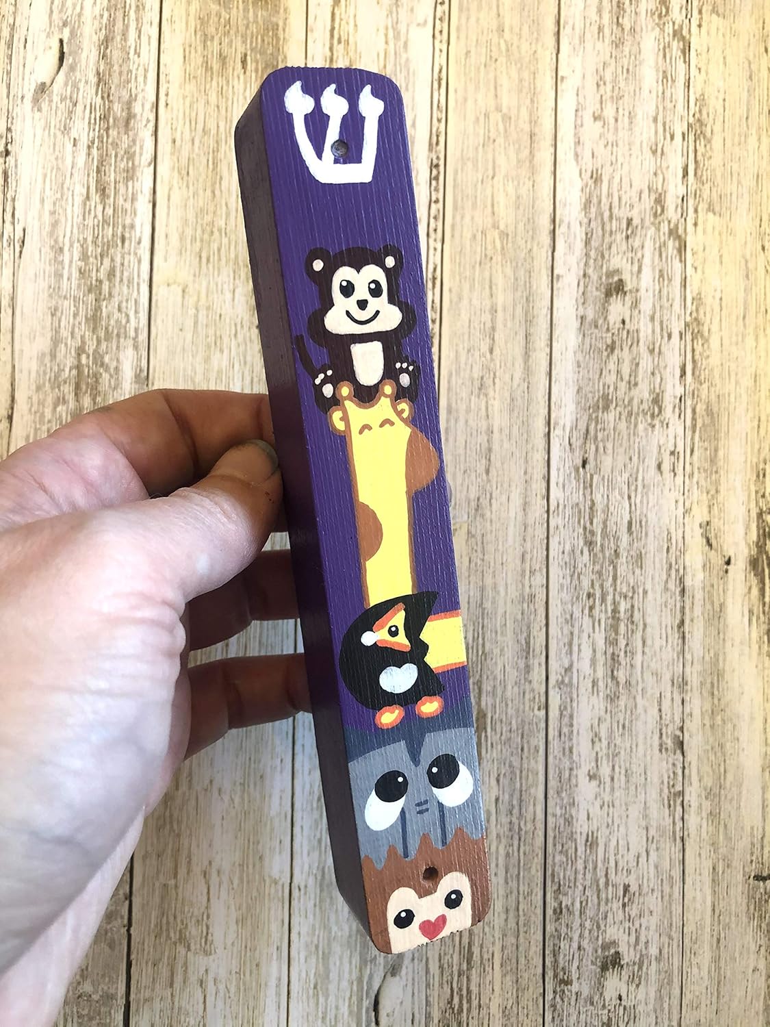 Jewish Baby Gift Set with Hamsa Mezuzah Tzedakah Box
