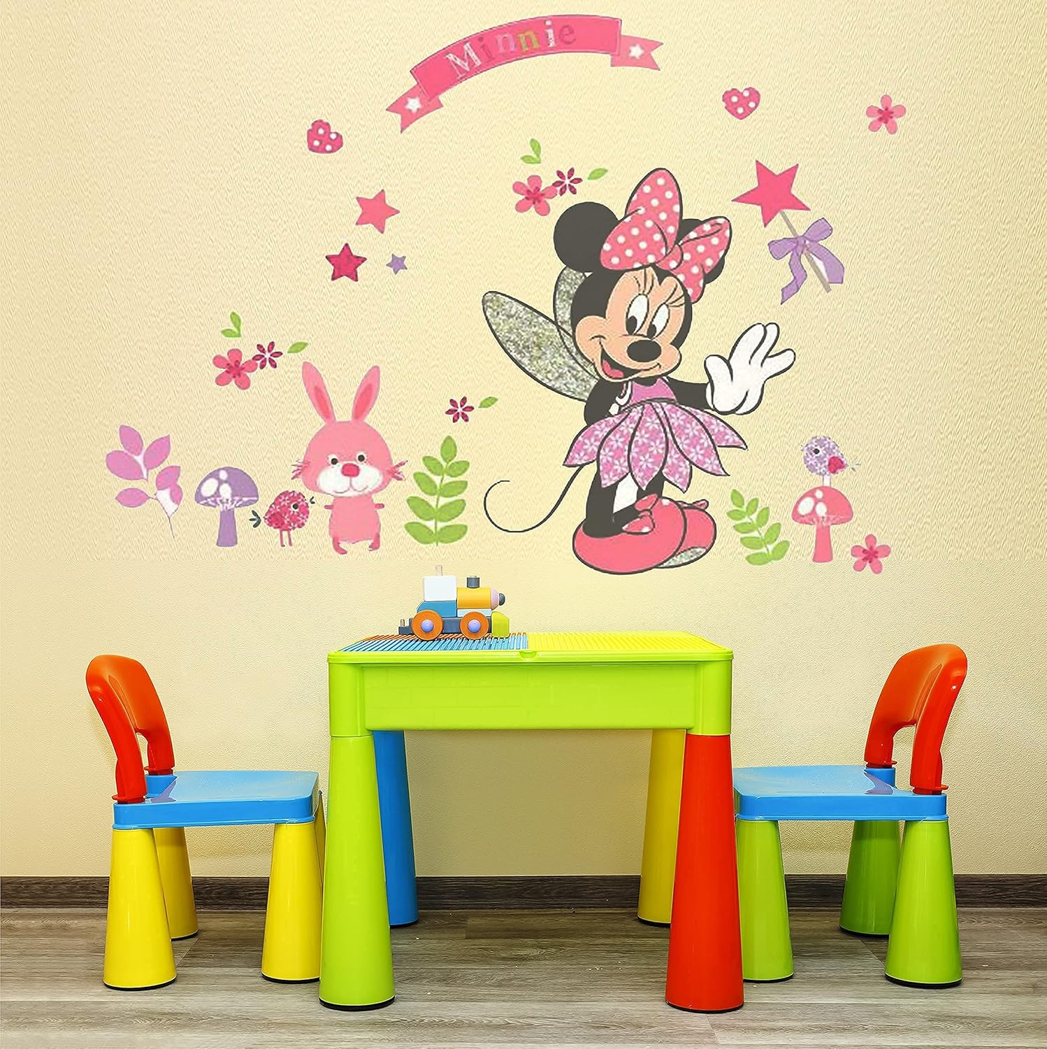 Minnie Pink Wall Decals for Kids Room