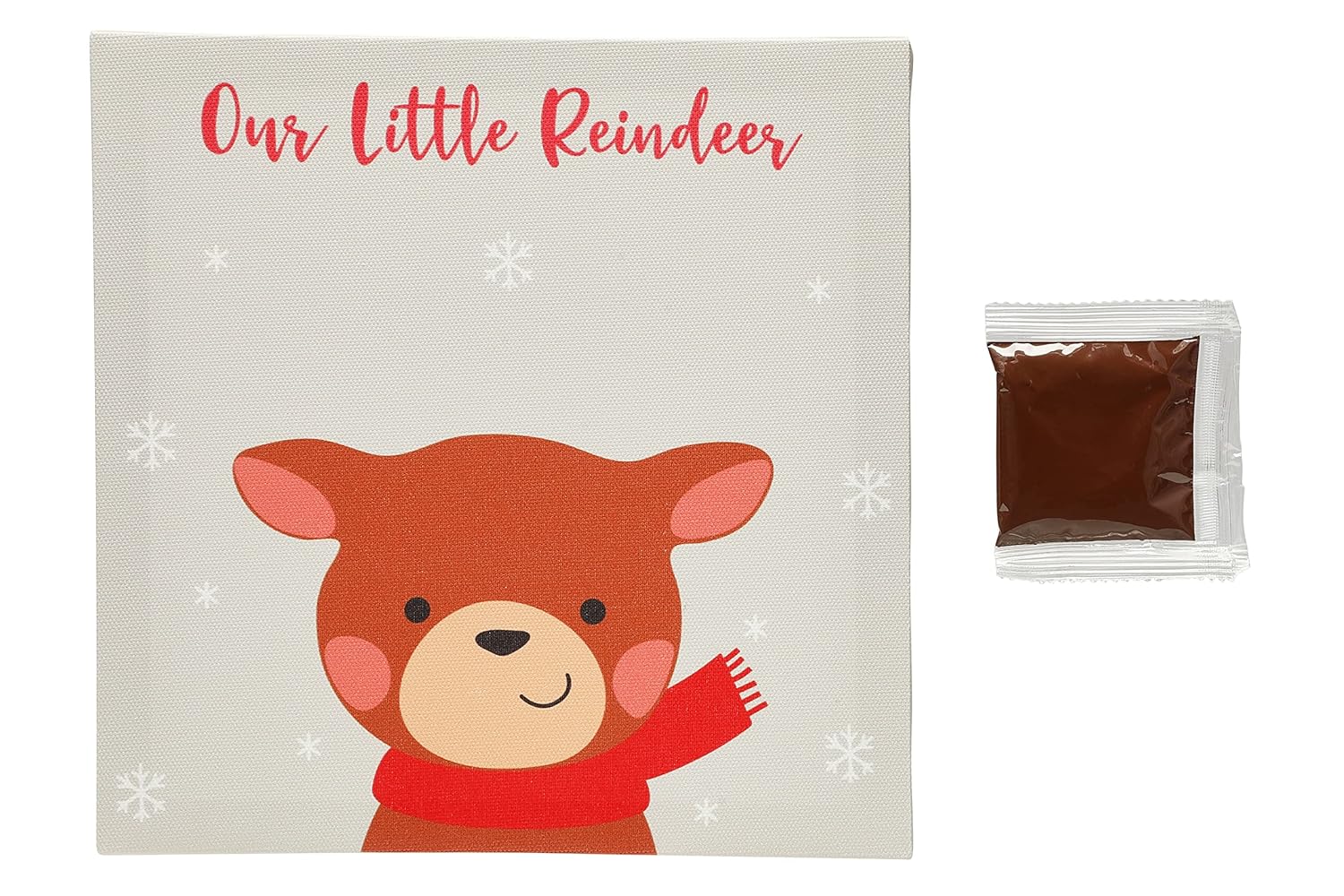 Little Holly My First Christmas Baby Print Canvas