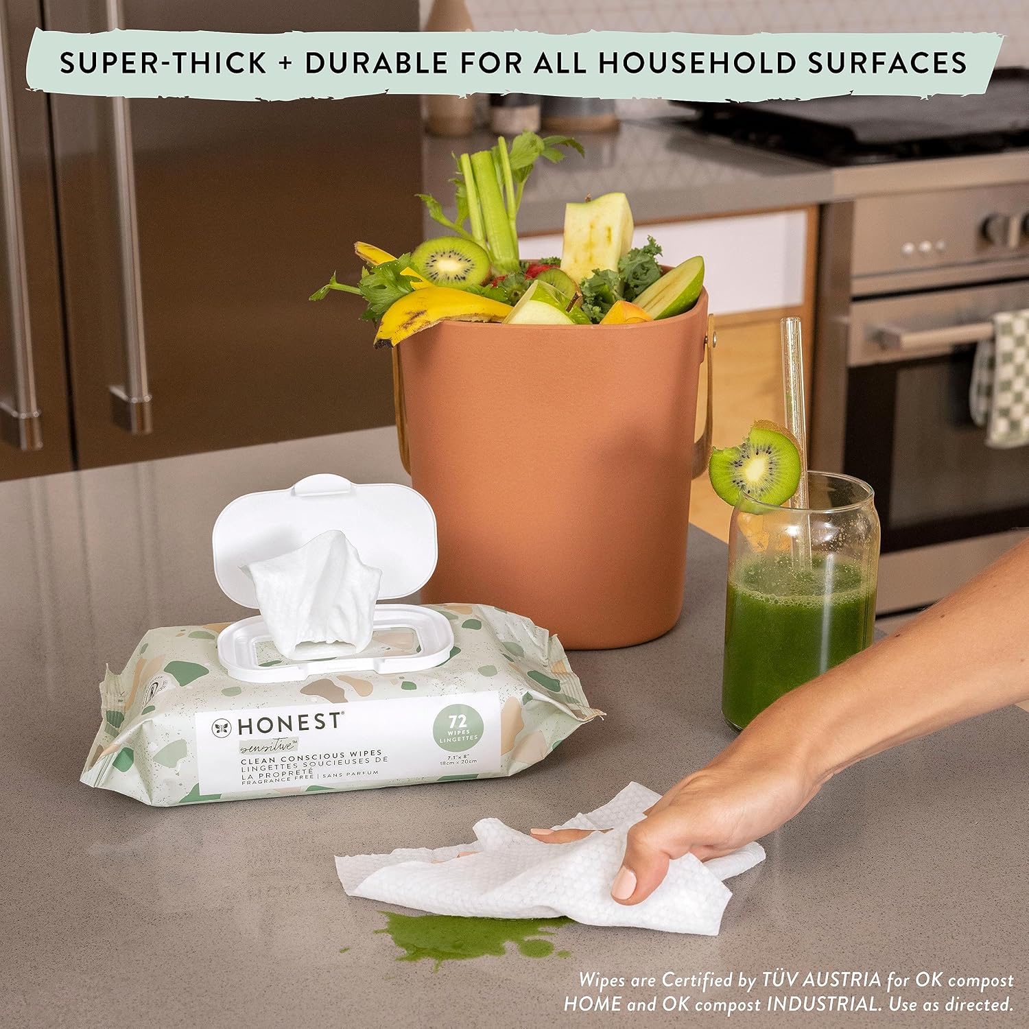The Honest Company Multi-Use Wipes Hypoallergenic Unscented